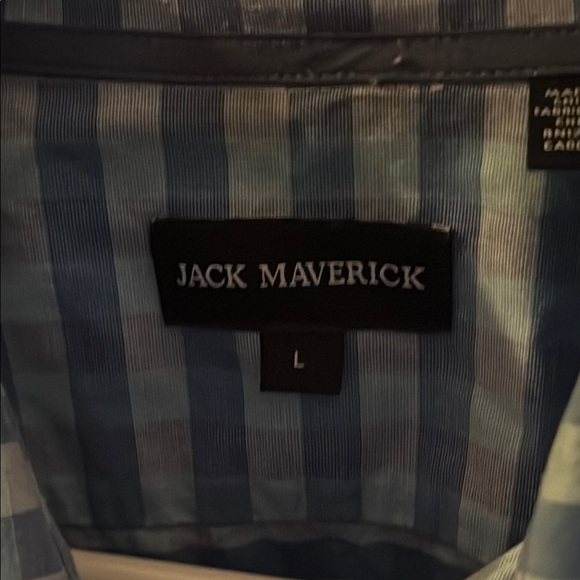 Jack Maverick Blue Checkered Shirt - Picture 2 of 4